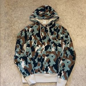 Camo print champion hoodie